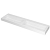INK Momento wastafel - 180x45x9cm - 2 wasbakken - 2 kraangaten - polystone wit mat SW157914