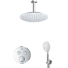 GROHE Grohtherm Regendoucheset Inbouw - hoofddouche 30cm - handdouche rond - plafondarm - chroom SW811932
