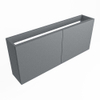 Mondiaz FOWY fonteinonderkast - 120x22x50cm - 2 deuren - push to open - softclose - Plata SW1016964