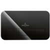 Villeroy & Boch Viconnect 2 knops bedieningsplaat glas glossy zwart GA39908