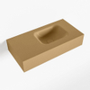 Mondiaz LEX Fontein - 60x30x12cm - wasbak Rechts - zonder kraangaten - solid surface - Oro SW1026098