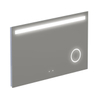 Thebalux Type F spiegel 120x70cm Rechthoek met verlichting en spiegelverwarming incl vergrotende spiegel led aluminium SW716309