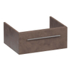BRAUER Sharp Wastafelonderkast - 60x46x25cm - 1 softclose lade - zonder greep - 1 sifonuitsparing - MFC - Rusty SW720727