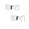 Tiger Haak Square Chroom (2 stuks) 4.1x1.6x1.6cm SW25234