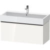 Duravit D-Neo wastafelonderkast 98.4x44x44.2cm 1 lade wit Hoogglans SW640752