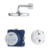 GROHE Grohtherm Perfect Regendoucheset - hoofdddouche 21cm - 1 functies - rond afbouwdeel - chroom SW236920