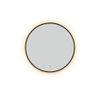 FugaFlow Eccelente Arredo Badkamerspiegel - rond - diameter 100cm - indirecte LED verlichting - spiegelverwarming - infrarood schakelaar - mat zwart SW1123435
