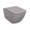 Royal Plaza Brevis Toiletset - 52.5cm - hangend - spoelrandloos - diepspoel - met zitting - softclose - quick release - cement SW1122461