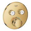 Grohe SmartControl Inbouwthermostaat - 3 knoppen - rond - cool sunrise SW354623