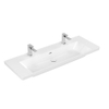 Villeroy & Boch Subway 3.0 meubelwastafel 130x47cm 2 kraangat met overloop wit SW641679