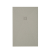 ZEZA Grade douchevloer - 75x90cm - antislip - antibacterieel - mineraalmarmer - rechthoek - mat new pearl (beige) SW1244603