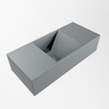 Mondiaz TYNE Fontein - 50x23x12cm - wasbak Links - zonder kraangaten - solid surface - Plata SW1026132