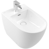 Villeroy & Boch Subway 3.0 staand bidet 37x59.5cm m. kraangat m. overloop wit alpin SW762390