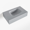 Mondiaz LEX Fontein - 50x30x12cm - wasbak Rechts - zonder kraangaten - solid surface - Plata SW1026041