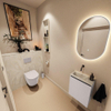 MONDIAZ TURE-DLUX 40cm toiletmeubel Cale. EDEN wastafel Ostra positie links. Zonder kraangat. SW1104760