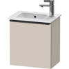 Duravit D-Neo wastafelonderkast 41x44x27.4cm Rechtsdraaiend 1 deur Taupe Mat SW640804