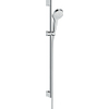 Hansgrohe Croma Select S glijstangset met Croma Select S 1jet handdouche EcoSmart 90cm met Isiflex`B doucheslang 160cm wit/chroom 0605306
