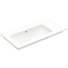 Villeroy en Boch Venticello meubelwastafel met wasbak links zonder kraangat 100x50cm met overloop wit 1025130