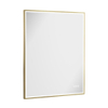 Crosswater MPRO spiegel met verlichting - 90x70cm - LED - verticaal/horizontaal - geborsteld messing (goud) SW1026481