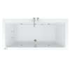 Riho Easypool 3.1 Lusso whirlpoolbad rechts 180x80cm hydro 6+4+2 pneumatische bediening inclusief poten en afvoer wit SW699382