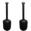 Geesa Hotel borstelkop met connector zwart (2 stuks) SW773192