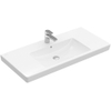 Villeroy en Boch Subway 2.0 meubelwastafel geslepen 100x47cm met kraangat met overloop wit 1025014