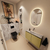 MONDIAZ TURE-DLUX 80cm toiletmeubel Oro. EDEN wastafel Glace positie midden. Zonder kraangat. SW1103423