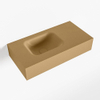 Mondiaz LEX Fontein - 60x30x12cm - wasbak Links - zonder kraangaten - solid surface - Oro SW1026094