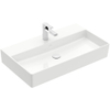 Villeroy & Boch Memento 2.0 wastafel onderzijde geslepen 80x47cm zonder overloop 1 kraangat wit SW358435