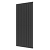 Plieger Cavallino Retto designradiator verticaal enkel middenaansluiting 1800x754mm 1506W zwart grafiet (black graphite) 7255275