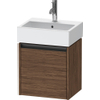 Duravit Ketho 2 wastafelonderbouwkast met 1 deur 43.4x33.8x44cm links, met greep antraciet donker noten mat SW772703