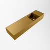 Mondiaz TYNE Fontein - 80x23x12cm - wasbak Rechts - zonder kraangaten - solid surface - Oro SW1026137