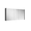 FugaFlow Eccelente Arredo spiegel badkamer spiegelkast - 120x63x16cm -inclusief zijpanelen - mat antraciet SW1124070