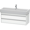 Duravit Ketho Wastafelonderkast 115x44x48cm Standaard greep met softclose spaanplaat wit Mat 0280192