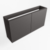 Mondiaz FOWY fonteinonderkast - 80x22x50cm - 2 deuren - push to open - softclose - Dark Grey SW1016888