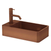 Qisani Vanity 22x40x10cm fontein 1 kraangat met afvoerplug Copper SW203621