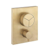 Crosswater Crossbox inbouw douchekraan thermostatisch 3 functies inclusief inbouwdeel geborsteld messing SW815961