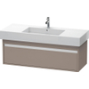 Duravit Ketho Wastafelonderkast 120x45.5x41cm 1 lade Standaard greep met softclose spaanplaat Basalt Mat 0280206