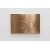 QeramiQ Push Metal Bedieningsplaat - voor Geberit UP320 inbouwreservoir - dualflush - ronde knoppen - metaal koper SW706196