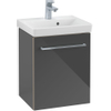 Villeroy en boch Avento wastafelonderkast 417x520x346 1xdeur scharn.links crystal grey SW59874