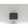 HR badmeubelen Matrix Wastafelonderkast - 60x44.8x40cm - 3D-front - 1 lade - greeploos met greeplijst - petrol mat SW756812