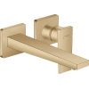 Hansgrohe Metropol afbouwdeel wandkraan met voorsprong uitloop 22.5cm brushed bronze SW358689