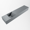 Mondiaz TYNE Fontein - 100x23x12cm - wasbak Links - zonder kraangaten - solid surface - Plata SW1026184