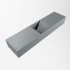 Mondiaz TYNE Fontein - 90x23x12cm - wasbak midden - zonder kraangaten - solid surface - Plata SW1026166