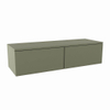 MONDIAZ ALAN MODULE SMALL Wastafelonderkast - 120x41x30cm - 2 lades - push to open - MDF - Army mat SW645548