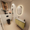 MONDIAZ TURE-DLUX 80cm toiletmeubel Oro. EDEN wastafel Ostra positie links. Zonder kraangat. SW1104956