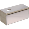 Geberit Citterio onderbouwkast met glasplaat 118.4x54.3x50.4cm met 1 lade beige/taupe SW297179