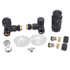 Riko luxe therm.rad.aansluitset haaks verkeerd rechts mat-zwart SW641783