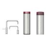 Quooker Nordic Square Twintaps kokendwaterkraan - draaibare uitloop - PRO3 incl. Cube reservoir - Warm / kokend water - Chroom SW299719