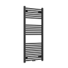 FugaFlow Eccelente Acces badkamer radiator 60x120cm recht middenaansluiting 561watt mat zwart SW1123357